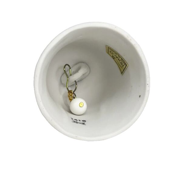 Homco Bell Figurine Porcelain Boy Playing Violin Fiddle 1416 Vintage - Picture 6 of 10